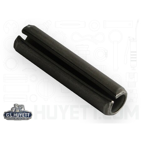 Spirol Slotted Spring Pin, 3/8 in Outside Dia, 1-1/2 in L, Stainless Steel, 1 PK SPSP-375-1500